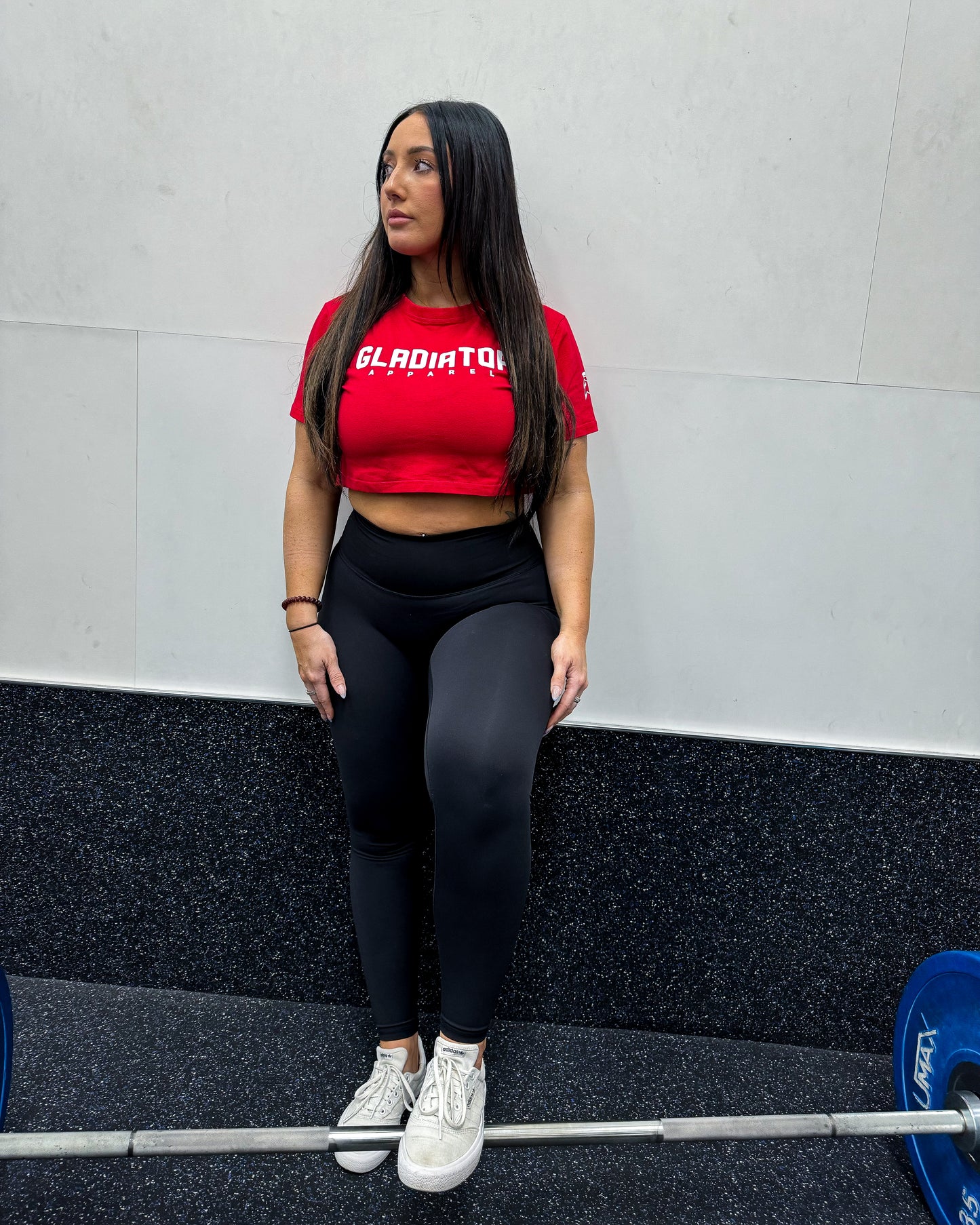 RED CROP TOPS