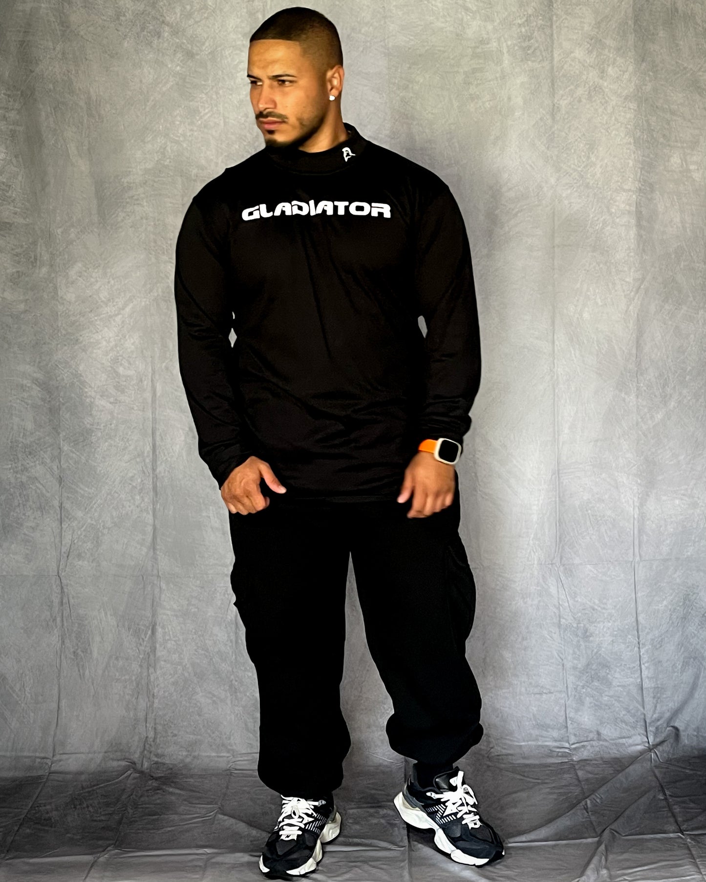 LONG SLEEVE FITTED SHIRT BLACK