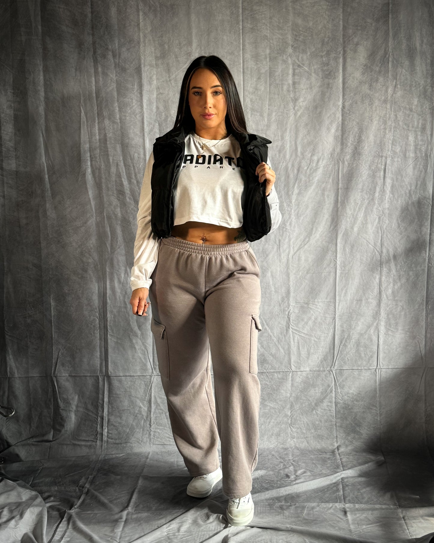 CROP LONG SLEEVE WHITE